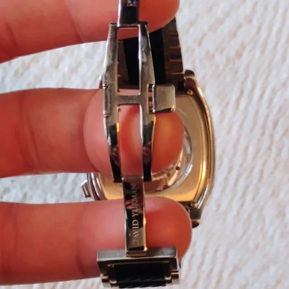 David Yurman Diamond Thoroughbred Silver and Black Chronograph Watch - Picture 7 of 16